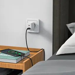 Зарядний пристрій Acefast A25 USB/ Type-C QC PD 20W білий - мініатюра 4