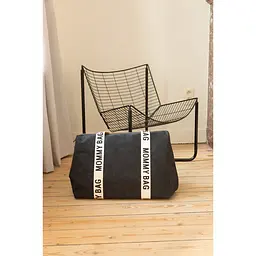 Сумка Childhome Mommy bag Signature - Canvas Black, чорна (CWMBBSCBL) - мініатюра 11