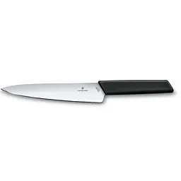 Кухонный нож Victorinox Swiss Modern Carving лезвие 19см с черным. ручкой (блистер)