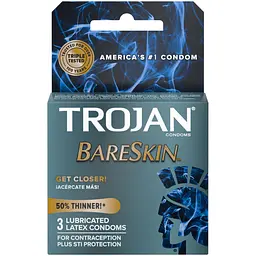 Упаковка 3 шт. Trojan BareSkin