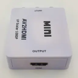 Конвертер адаптер з AV тюльпани RCA в HDMI перехідник перетворювач 1080P відео та аудіо UKC білий - мініатюра 5