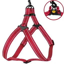 Шлея для собак BronzeDog Active червона 2х45-56 см 71/1303