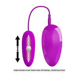 Віброяйце Pretty Love Destrable Flirt Naughty egg 9.5 см фіолетовий - мініатюра 5