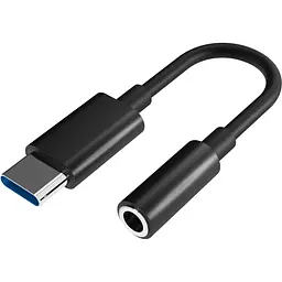 Перехідник USB-C аудіо Jack 3.5мм, чорний Defender