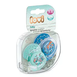 Пустушка силіконова Lovi Folky, симетрична, 3-6 міс., 2 шт. (22/842boy) - мініатюра 6
