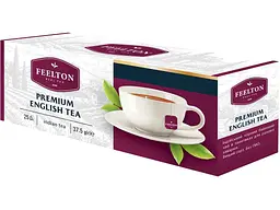 Чай пакетований чорний FEELTON 25 пакетиків Premium English Tea 2 г