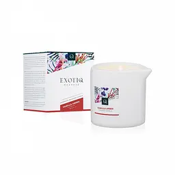 Масажна свічка Exotiq Massage Candle Vanilla Amber 60 мл - мініатюра 5