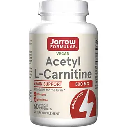 Жироспалювач Acetyl L-Carnitine 500 mg, 60 капсул Jarrow Formulas fit0023257