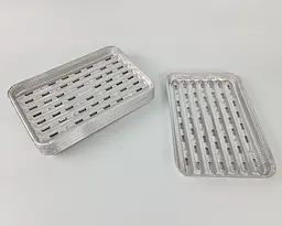 Алюмінієва форма для гриля, прямокутна, 1550 мл, X20G, 100 шт, для гриля, для запікання, доставки гарячих страв, кейтерингу