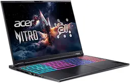 Ноутбук Acer 16 Nitro 16S AN16S-61 WQXGA IPS/AMD R9-365/32GB/2TB SSD/RTX 5070 8GB/Linux/Black (NH.QXVEU.003) - мініатюра 2