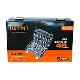 Набір інструментів GTM у кейсі 1/4" 4-14 мм, 46 шт. (GTS-046) - мініатюра 7