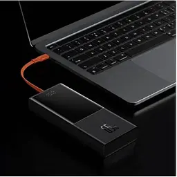 Портативна батарея Baseus Elf Digital Display 65W 20000mAh PPJL000001 чорна - мініатюра 6