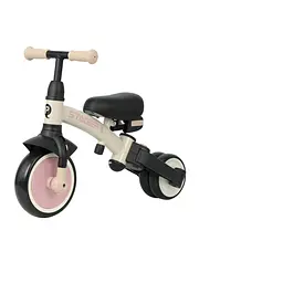 Велосипед біговел з ручкою Qplay Stager 3 в 1 Beige-Pink (T80STAGERBeigePink) - мініатюра 4