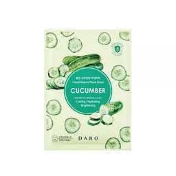 Маска тканинна для обличчя Dabo I Need Nature Mask Sheet Cucumber з екстрактом огірка