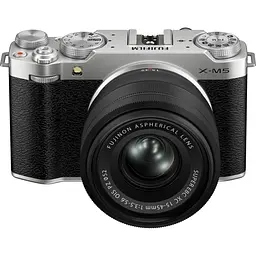Бездзеркальний фотоапарат Fujifilm X-M5 Kit XC 15-45mm f3.5/5.6 OIS PZ Silver (16900771) [136292] - мініатюра 2