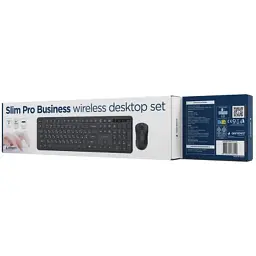 Комплект Gembird Slim Pro Business Wireless Black (KBS-WPS-01-CYRL) - мініатюра 4