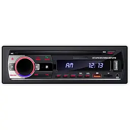 Автомагнітола Bluetooth BM-520 ISO 1DIN Автозвук 4x100вт USB SD пульт ду LCD-дисплей RGB підсвічування Чорний