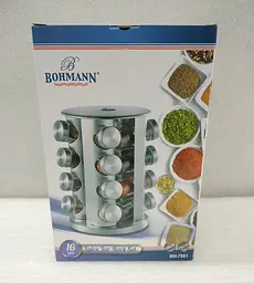 Набір для спецій Bohmann BH 7861, 16 предметів на обертовій підставці - мініатюра 10