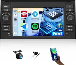 Автомагнітола CAMECHO Android 13 7" 1/32 ГБ для Ford з CarPlay та Android Auto - мініатюра 4