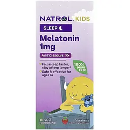 Мелатонін Natrol Kids Melatonin 1 мг 40 таблеток - мініатюра 2