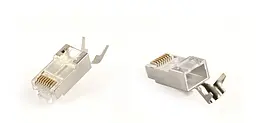 Конектор RJ 45 Cablexpert (LC-PTF7-01/50) 8P8C, Cat.7, FTP, з наскрізними отворами, позолочені контакти (50 шт/уп)