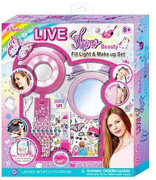 Ігровий набір аксесуарів для краси та селфі Live Show Beauty з кільцевою лампою (T257)