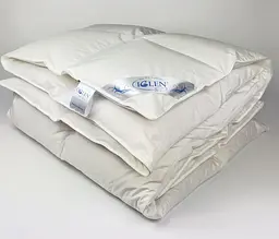 Ковдра зимова Iglen Climate-comfort пух сірий полуторна 140х205 - мініатюра 1