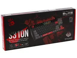 Механічна ігрова клавіатура A4Tech Bloody S-310-N BLMS Red Plus Switch USB RGB Black - мініатюра 7