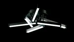 Світлодіодна люстра Splendid Ray L1645/6 LED (BK), чорний, білий, 66 Вт, від 9-17 м² - мініатюра 4