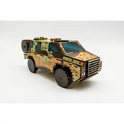 Дерев'яний 3D конструктор Бушмастер PuzzleOk 139-0209 139 деталей - мініатюра 3