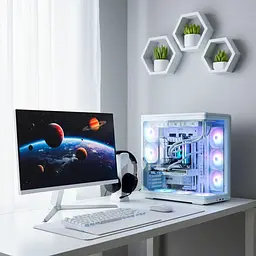 Zalman Корпус P60 без БР, 2xUSB3.0, 1x Type C, 3x120мм ARGB Reverse, 2x120мм ARGB, VGA 435мм, LCS ready, Curved Tempered Glass, Dual Chamber, ATX, білий - мініатюра 4
