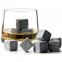 Камені для охолодження віскі 9 штук із чохлом, мильний камінь Whiskey Stones - мініатюра 2