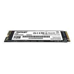 Накопичувач SSD M.2 Patriot P320 512GB NVMe 2280 Gen3.0 x4 3D TLC - мініатюра 3
