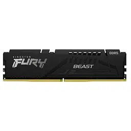 Модуль пам'яті для комп'ютера DDR5 32GB (2x16GB) 5600 MHz Beast AM5 Black Kingston Fury (ex.HyperX) (KF556C36BBEK2-32) - мініатюра 2