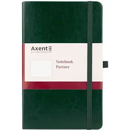 Блокнот Axent Partner Lux 125х195 мм 96 аркушів у клітинка Зелений (8202-04-A)