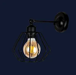 Бра в стилі loft Levistella 756WPR108F-1 BK - мініатюра 2