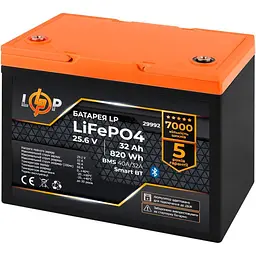 Акумулятор LogicPower LiFePO4 Smart BT 24V 25.6V/32Ah/820Wh BMS 40A/32А [29992] [109378]