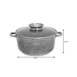Каструля з мармуровим покриттям Klausberg KB-7521 22 см 3.3л - мініатюра 4