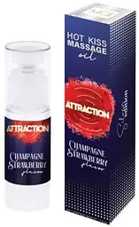 Масажна олія - MAI Attraction Massage Oil Champagne Strawberry, 50 мл