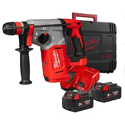 Перфоратор акумуляторний безщітковий SDS-PLUS MILWAUKEE, M18 BLHX-502X, 2.3 Дж (ЗУ, 2х5Аг, HDкейс) - мініатюра 2