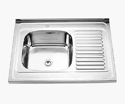 Мийка кухонна Kraft 8060L-D Decor прямокутна 800х600х180 мм 0,8 мм 30412 - мініатюра 5