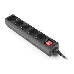 Мережевий фільтр живлення REAL-EL RS-Protect M 5m, black (EL122300030) - мініатюра 4