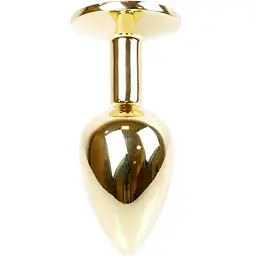 Анальна пробка Boss Of Toys Boss Series - Jewellery Gold Plug Black S, BS6400020, Золотий / Чорний - мініатюра 5
