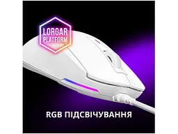 Миша Lorgar MSA10 White (LRG-MSA10-WH) - мініатюра 4