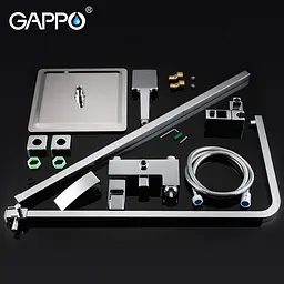 Душова система Gappo G2407-20, хром, Хром - мініатюра 6