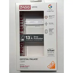 Протиударний чохол Gear4 Crystal Palace для Google Pixel 7 (6.3") Прозорий (702009720) - мініатюра 4