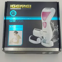 Епілятор з насадкою бритва та пемза 4 в 1 електробритва жіноча Gemei GM 7006 білий - мініатюра 5