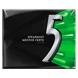 Жувальна гумка Wrigley's 5 GUM Sugar Free Chewing Gum Spearmint-Rain 15 стіков - мініатюра 1
