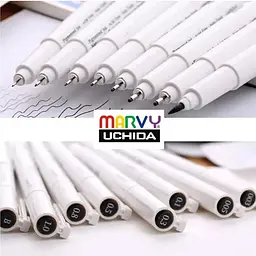 Набір Marvy Drawing Pen чорний 8 шт. - мініатюра 5