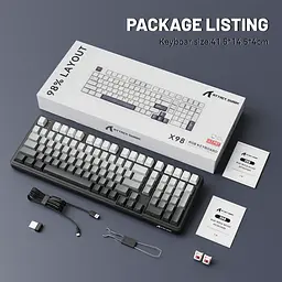 Ігрова механічна клавіатура ATTACK SHARK X98, Чорний - мініатюра 8